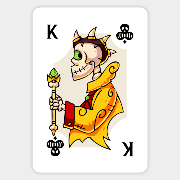 Easy Halloween Playing Card Costume: King of Clubs Magnet by SLAG_Creative